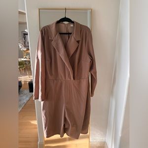 Business casual shorts romper